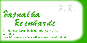 hajnalka reinhardt business card